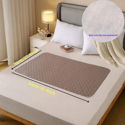 Uplifted Goods Reusable Washable Incontinence Bed Pad For Elderly And Pets brown 19.6 X 27.5in