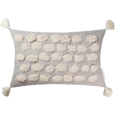 Dekokissen TOM TAILOR HOME "Tufted Blobs" Gr. 1, beige (natur, champagner, beige, gepunktet), B:30cm L:50cm, Leinen, Polyester, Dekokissen_Sitzkissen_Kissenhüllen