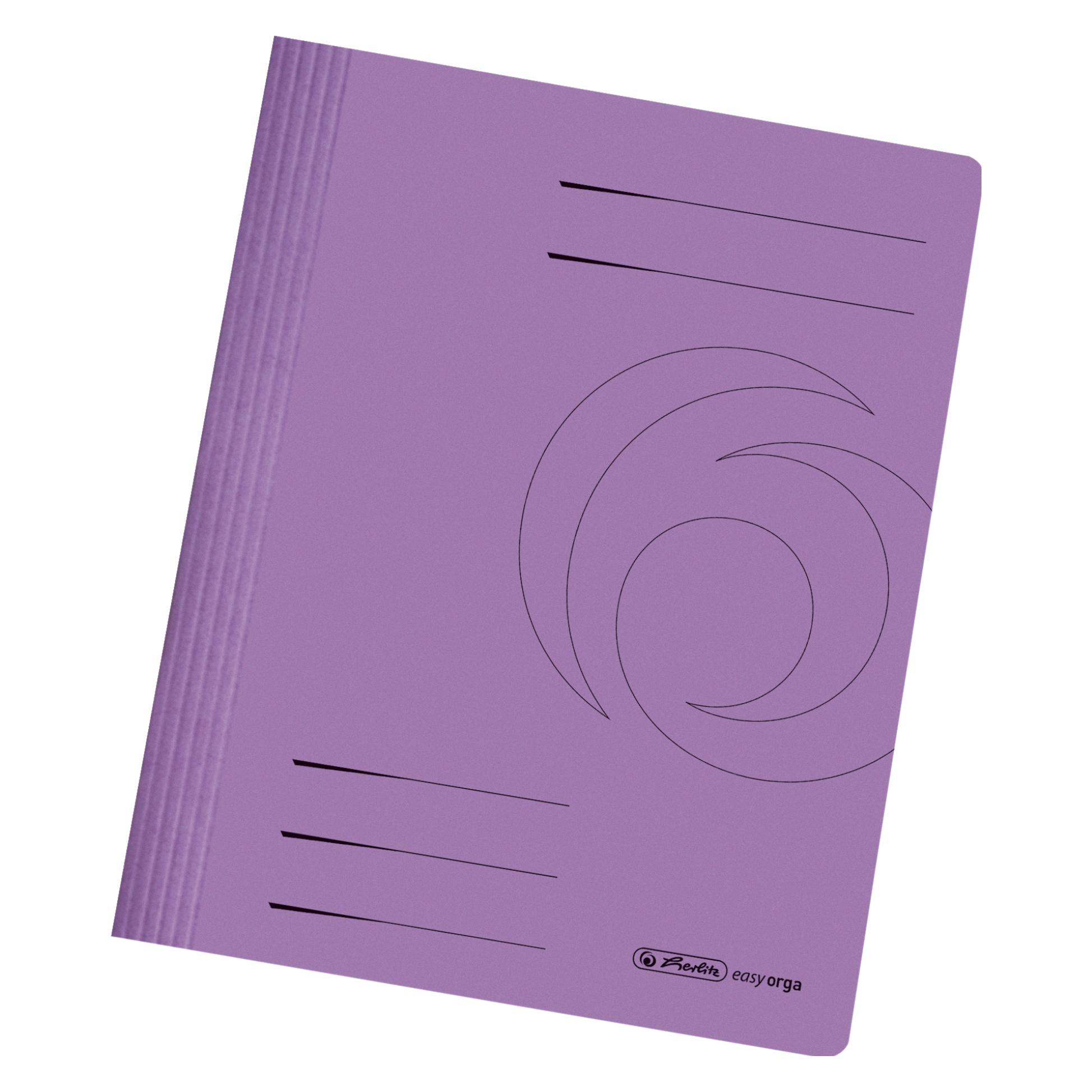Herlitz Schnellhefter easyorga, DIN A4, Manilakarton, lila (A4, 1x) (11036944)
