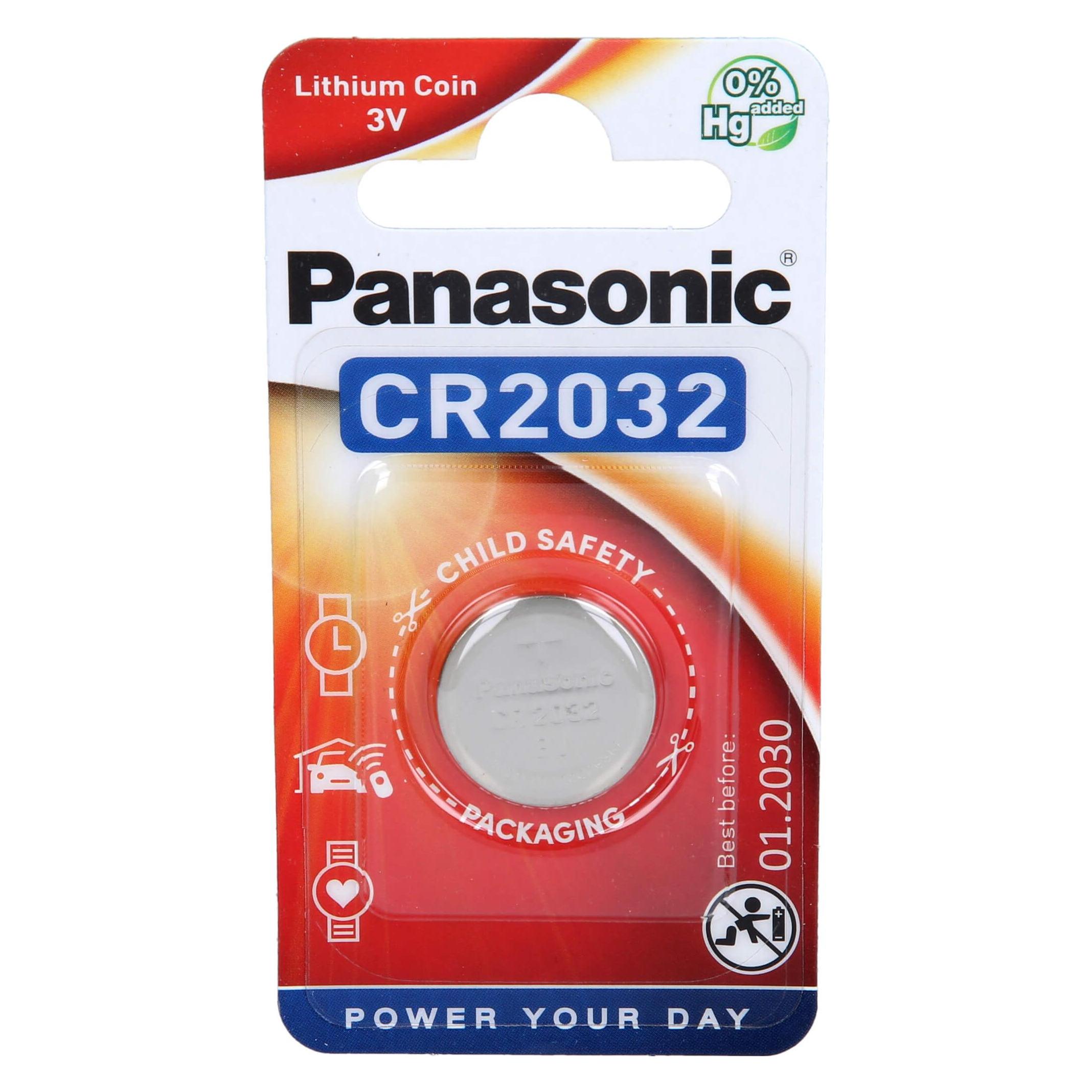 Panasonic Lithium Power (1 Stk., CR2032, 225 mAh) (CR-2032L/1BP)