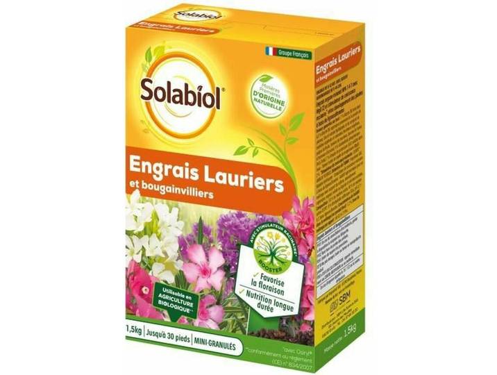 SOLABIOL SOLAURY15 Engrais pour laurier-bougainvillée - 1\,5 kg