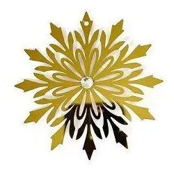 Dekohänger Kado Eiskristall gold 8cm