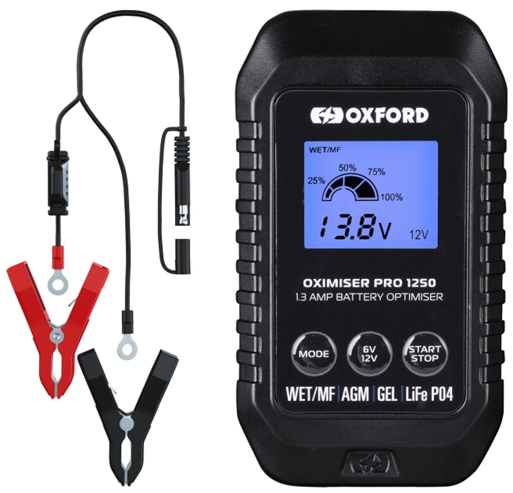 Oxford Oximiser Pro 1250 Ladegerät UK Stecker EL202