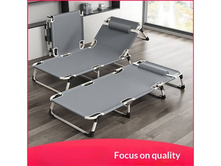 Chaise de plage pliable portable, chaise de camping inclinable légère, cadre en aluminium réglable, chaise longue d'extérieur robuste