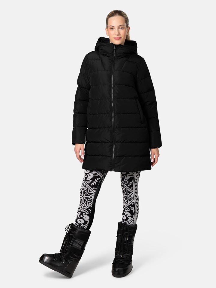KARI TRAA Wintermantel "Linn" in Schwarz - XS