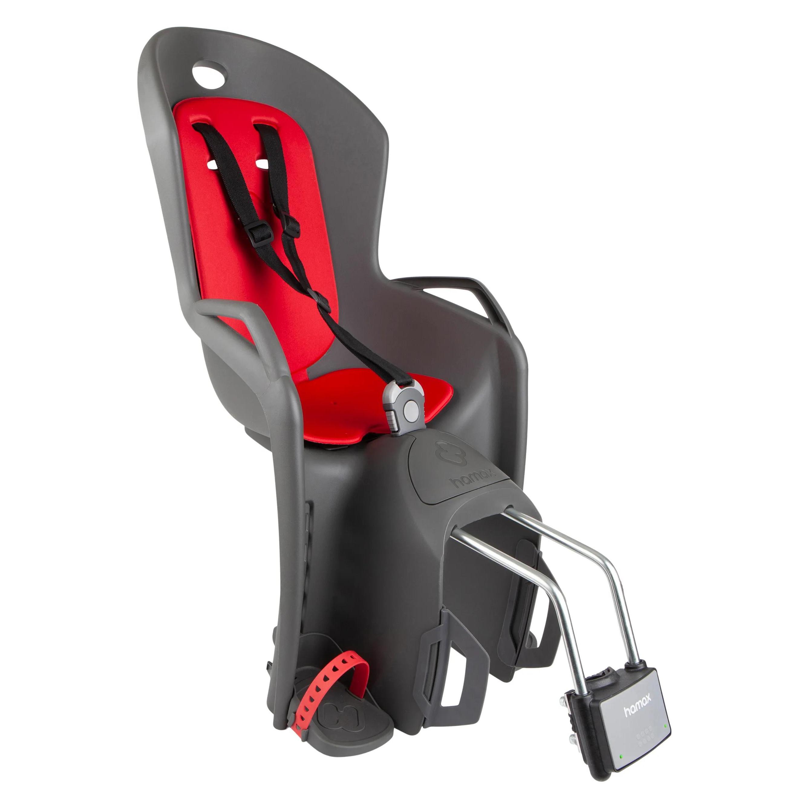 hamax Amiga Kindersitz Sattelrohr dark grey/red (Sattelrohr) (551061)