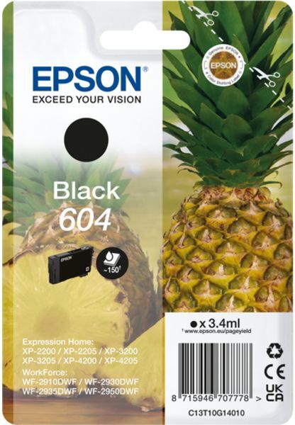 Epson 604 (C13T10G14010) - Schwarz - Druckerpatrone