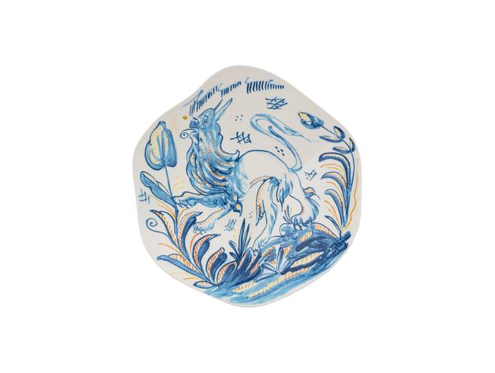 Design Suppen- & Pastateller „Leone“ aus Porzellan Multicolor Seletti
