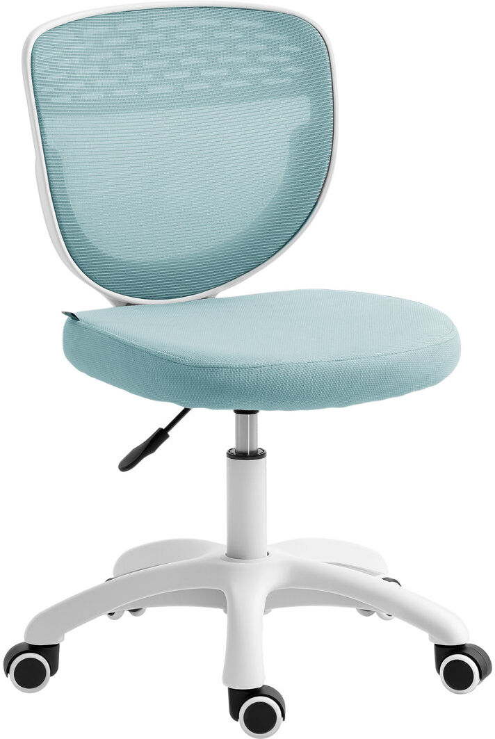HOMCOM Office Chair Light Blue/White 44cm W X 52cm D