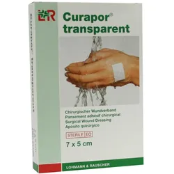 Lohmann Rauscher Curapor transparent Wundverband steril 5 Stück - 7 x 5cm 5 St
