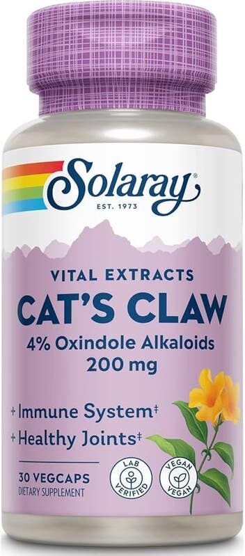 SOLARAY Uña Gato Cáps 200 mg