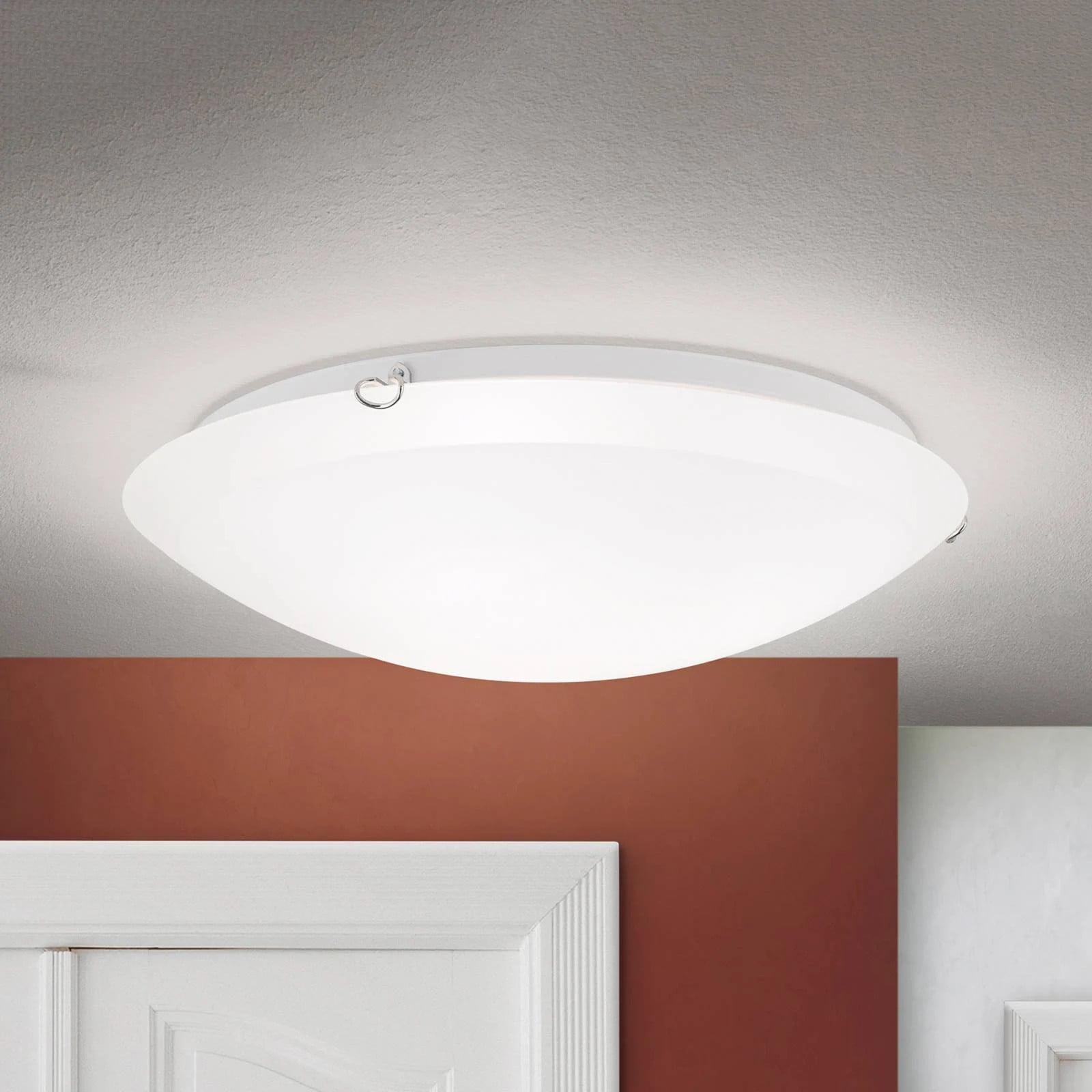 Orion Agada Plafondlamp - Modern Rond Glas - Wit/Opaal - Dimbaar