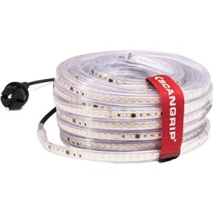 Scangrip Lichtschlauch Rope Light 25, LED, neutralweiß, für außen, IP66 wasserdicht, 230 V, 25 m