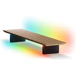 Nanoleaf x FANTAQI Smart LED Monitor Stand, Monitor Erhöhung, Schwarz, Braun