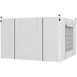 Outsunny - Seitenwände - 143B x 130H cm - weiß