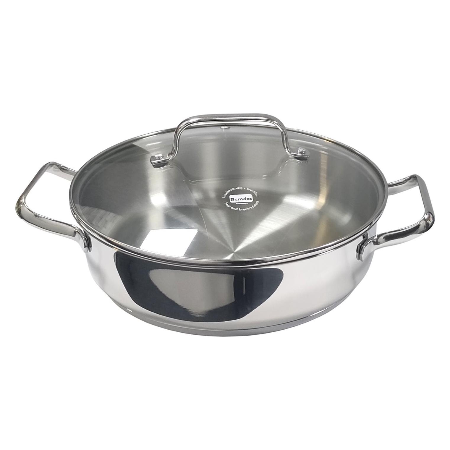 Berndes Servierpfanne mit Glasdeckel 28 cm b.brilliant Special (Bratpfanne, Edelstahl) (2206175)