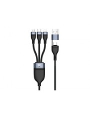 Conceptronic Kabel USB-C/A 3.0 -> 3-in-1 60W 1.50m 480Mbps Digital/Daten 1,5 m (ETTA05B15)