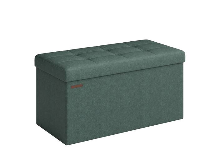JOYFURNOS Banc de rangement 38 x 76 x 38 cm - Vert