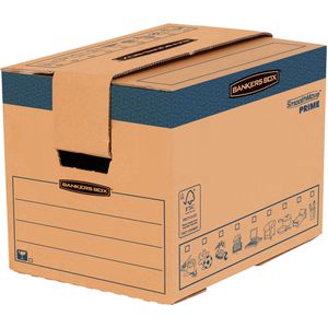 Bankers-Box Umzugskartons 2-wellig, 5 Stück, belastbar bis 37,5kg, Innenmaße 30 x 40 x 30cm