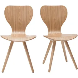 2er-Set Stühle aus Esche NORDECO