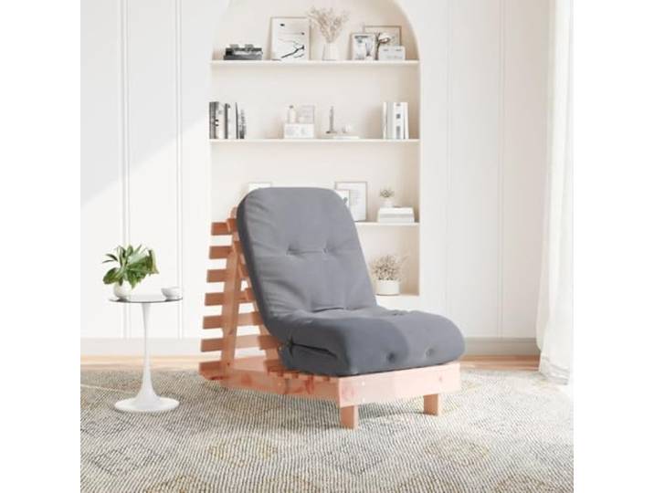 WXGTBKPR Futon-Schlafsofa, Douglasienholz Klappbar mit Schaumstoffmatratze Verstellbare Rückenlehne, Platzsparend klappbar, Für Wohn- & Gästezimmer