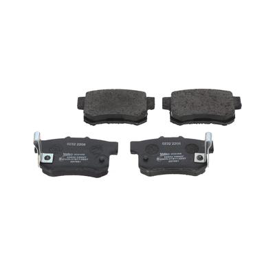 VALEO Bremsbelagsatz, Scheibenbremse 302458 Hinterachse für HONDA