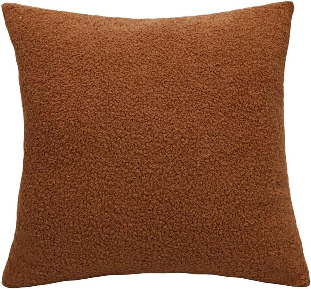 Zachte Teddy Pluche Kussenhoes 45 x 45 cm, Fluffy Decoratieve Kussenhoes voor Comfort en Stijl