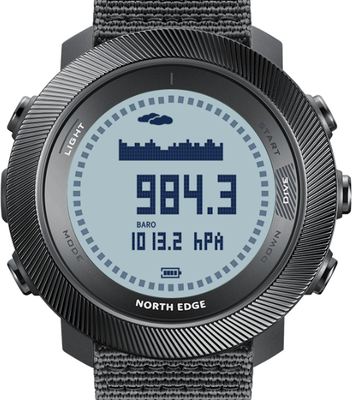 Multisell Products Hub Men's Digital Dive Watch With Altimeter, Barometer, Compass & Waterproof white