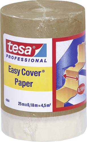Tesa 04364-00001-01 Abdeckpapier Easy Cover Hellbraun (L x B) 25m x 18cm 1St.