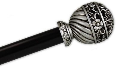 "InStyleDesign 1"" Two Tone Imperial Collection Curtain Rod"