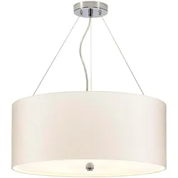 Elstead Lighting, Pendelleuchte, Pearce Hängeleuchte E27 5-fach 24cm Poliertes Chrom Elfenbein (E27)