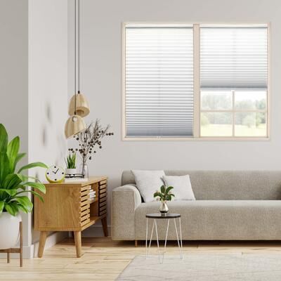 Regal Living 72-inch White Light-filtering Pleated Shade
