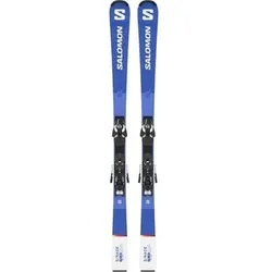 SALOMON Kinder Racing Ski T S/RACE FIS Jr SL/JrTrak+, Größe 145 in Blau Blau