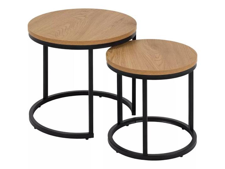 mutoni - Beistelltisch-Set Belfort (2-tlg), One Size, Braun