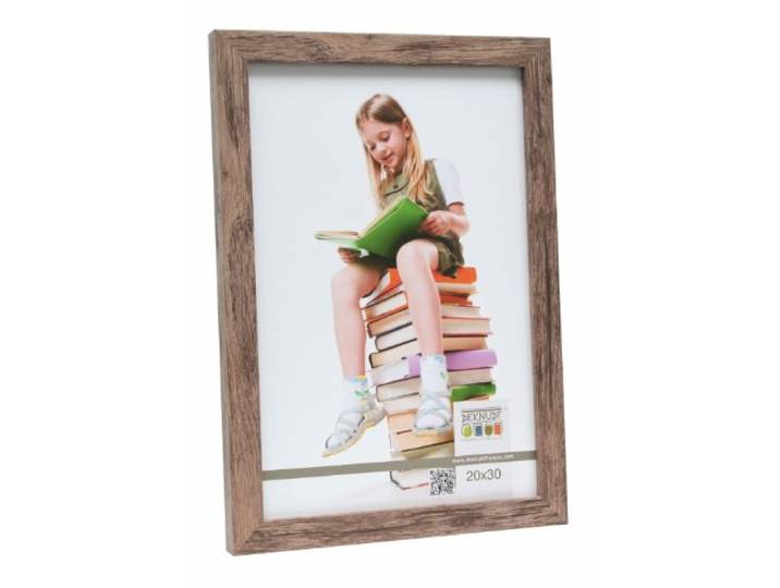 Deknudt Frames S45RH3-40.0X40.0 fotolijst, hout, blok-sierlijst, 44,4 x 44,4 x 2,2 cm, bruin