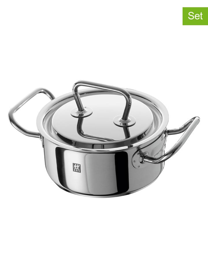 Zwilling 2tlg. Set: Edelstahl-Kochtopf ''Twin'' - 1,5 l - onesize
