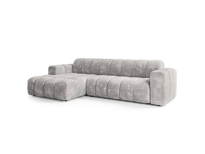 ECKSOFA SETIA LM L-S Hellgrau Chenille
