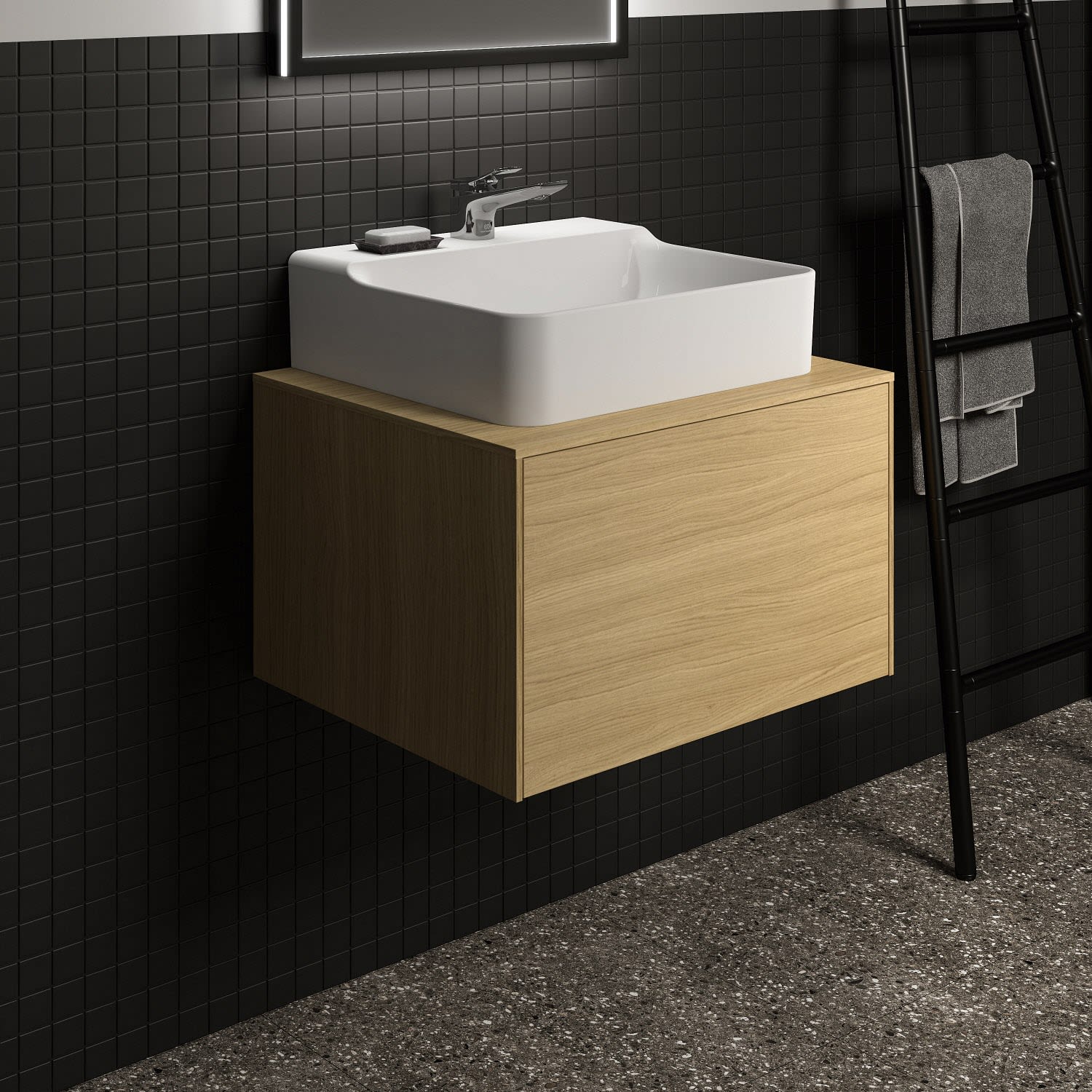Ideal Standard Waschtischunterschrank 60,2 cm, mit Ausschnitt, 1 Auszug