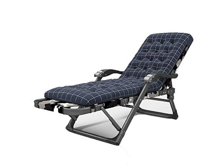 SDGBCXD Klappstuhl, Klappbare, tragbare Chaiselongue mit abnehmbarem, weichem Kissen(Camouflage 01,with C Mattress)