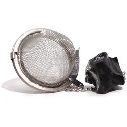 Raw Crystal Gemstone Tea Strainer - Black Obsidian