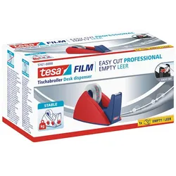 tesa 57421-00 Klebefilm-Abroller Blau, Rot