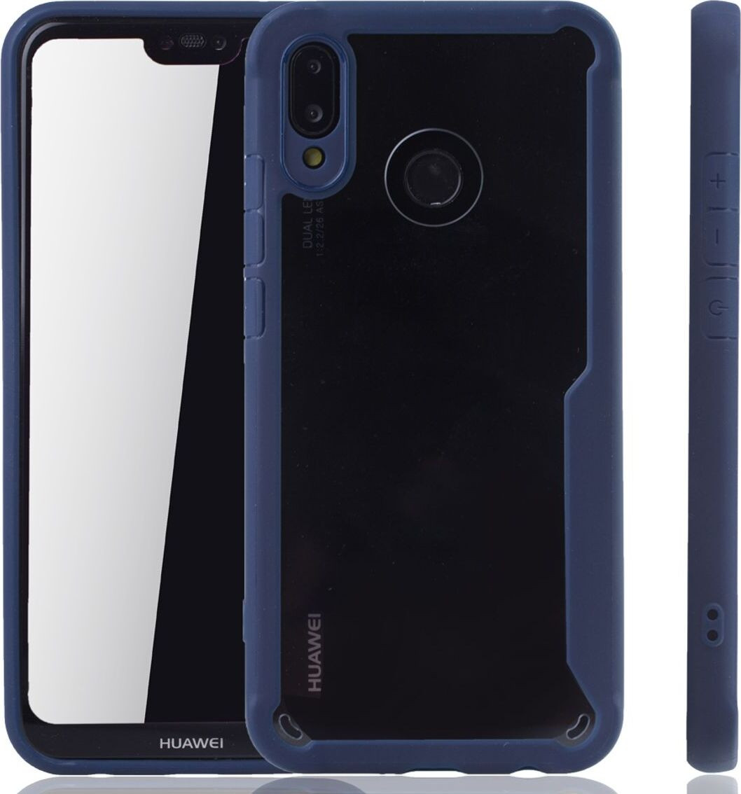 König Design Hybride Hoesje voor Huawei P20 Lite - Blauw
