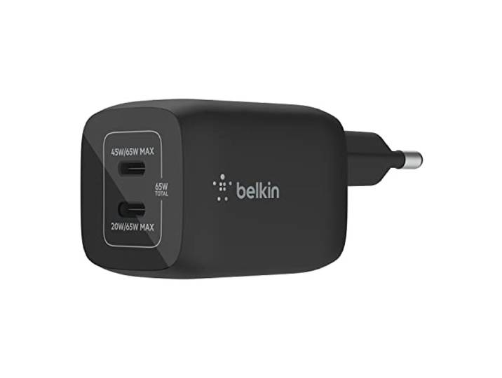 65W PD PPS Dual USBC GaN Charger Black U