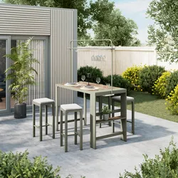 Gartenset Nelli Beige/Grün/Naturfarben