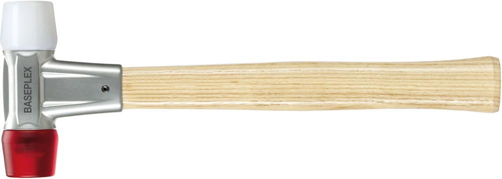 HALDER Schonhammer BASEPLEX, Schlagköpfe aus Celluloseacetat/Nylon, hart/hart