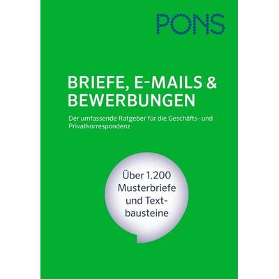 PONS Briefe, E-Mails & Bewerbungen, Gebundene Ausgabe von , PONS Langenscheidt GmbH, 978-3-12-562938-7