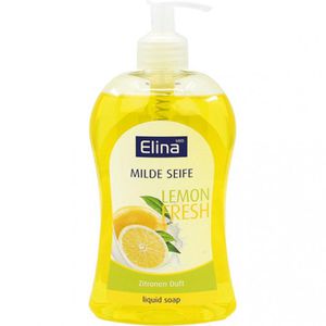 Elina-med Seife Milde Seife Lemon Fresh, Flüssigseife, Pumpspender, 500ml