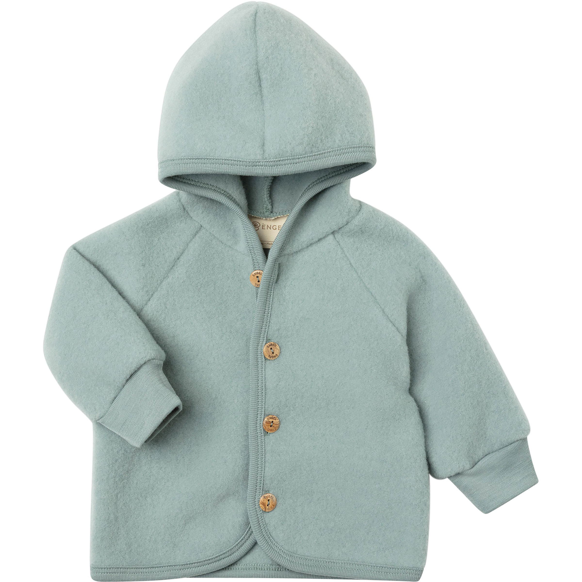 Engel Wollfleece Kinder Freizeitjacke, Parkas grau Größe 104 Trekking Hautfreundlich Merinowolle