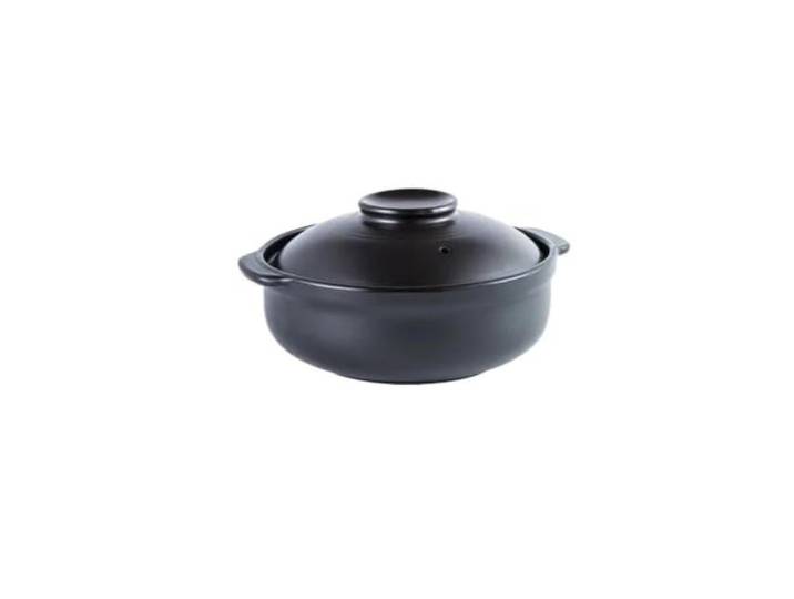 Topf Auflauf Keramik Suppentopf Reis Gas Tontopf Gedämpfter Reis, geschmorter Hühnerreis und hitzebeständiger Tontopf(Flat 1.2 L)