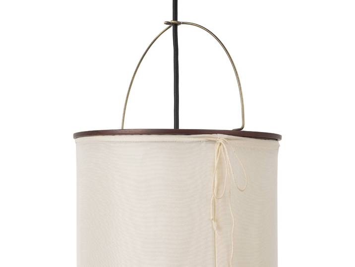 GUBI Wandlampe Silk Lantern, creme / amber, für Wohn- / Esszimmer, Textil / Stoff / Seide, Design, Wandleuchte, Wandlampe Innen